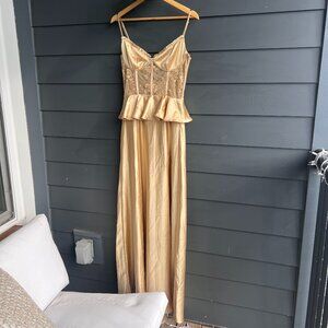 V Chapman Dakota Gown Desert Tan Dress